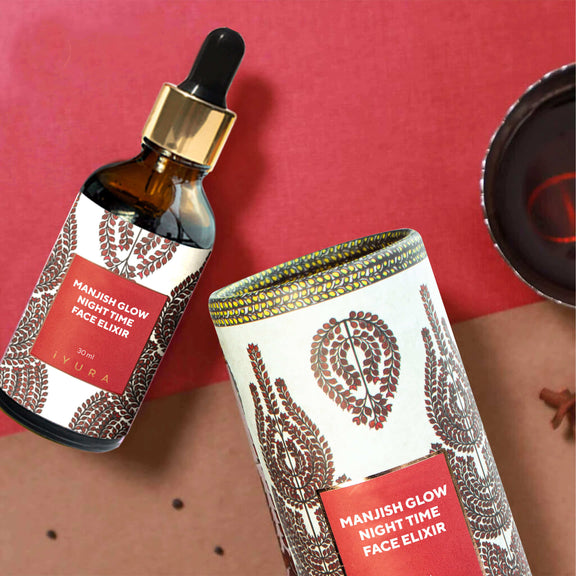 Manjish Blasku Pora Nocna Eliksir Do Twarzy (Manjish Glow Night Time Face Elixir)