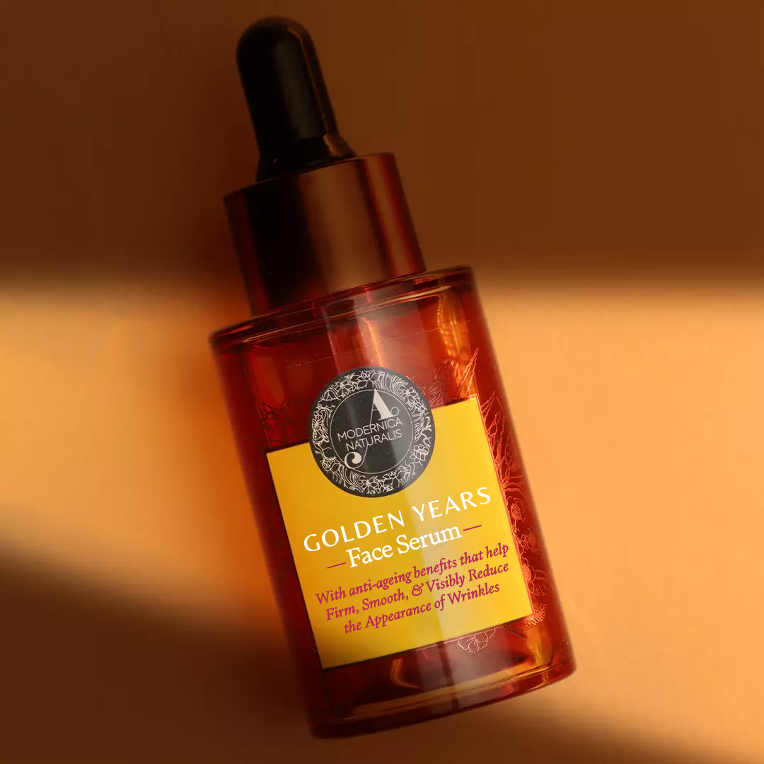 Golden Years Serum do Twarzy na przebarwienia starcze, dla czystej cery i gładkiej, wolnej od zmarszczek skóry (Golden Years Face Serum for Age Spots, Clear Complexion and Smooth, Wrinkle-Free Skin)