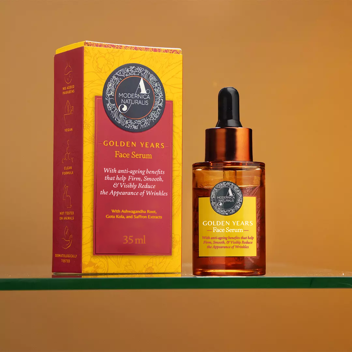 Golden Years Serum do Twarzy na przebarwienia starcze, dla czystej cery i gładkiej, wolnej od zmarszczek skóry (Golden Years Face Serum for Age Spots, Clear Complexion and Smooth, Wrinkle-Free Skin)