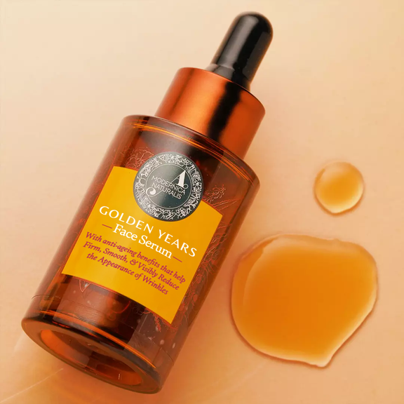 Golden Years Serum do Twarzy na przebarwienia starcze, dla czystej cery i gładkiej, wolnej od zmarszczek skóry (Golden Years Face Serum for Age Spots, Clear Complexion and Smooth, Wrinkle-Free Skin)