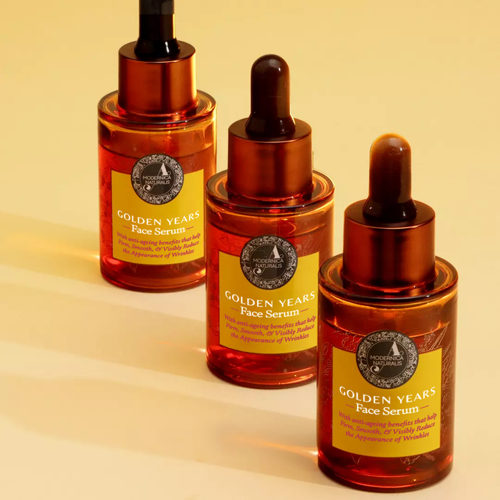 Golden Years Serum do Twarzy na przebarwienia starcze, dla czystej cery i gładkiej, wolnej od zmarszczek skóry (Golden Years Face Serum for Age Spots, Clear Complexion and Smooth, Wrinkle-Free Skin)