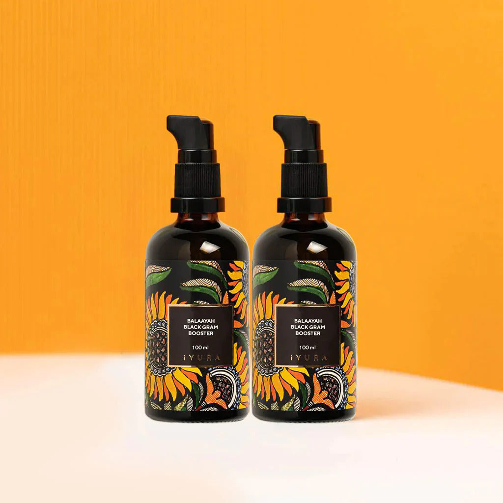 Balaayah wzmacniacz ciała olejek z czarną soczewicą- Zestaw 2 szt. (Balaayah Black Gram Body Booster-Pack of 2)